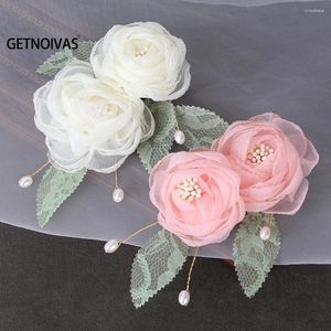 Clip per capelli in stile cinese Flower Hairpin Accessori per matrimoni Hanfu Dress Gioielli Bride copricapo Cestino SL