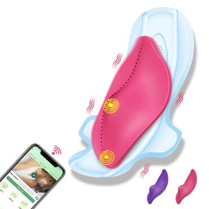 Controle remoto sem fio Bluetooth App Bluetooth Vibrador feminino CLITOR DE OGO VIBRATIVO Brinquedos de sexo estimulador para mulheres 240410