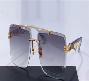 Top man fashion design sunglasses THE ARTIST I exquisite square cut lens K gold frame highend generous style outdoor uv400 protec5081343