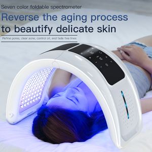 OEM Professional Face Tratamento Salão Salão 7 Cores Terapia com fótons infravermelhos PDT Máscara facial da máscara facial de beleza de beleza