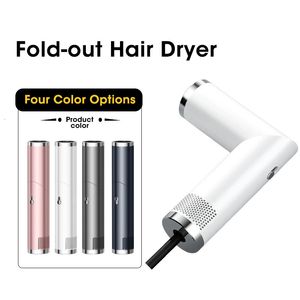 Secador de cabelo dobrável portátil Secador de sopro iônico negativo Viagens domésticas leves e secador de vento e vento frio seco 1000W 240415