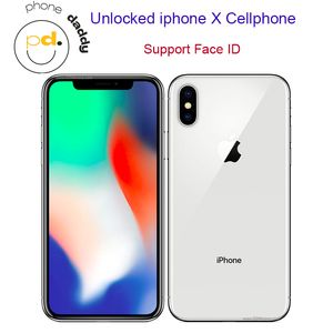 iPhoneオリジナルロック解除5.8インチスーパーレチナOLEDスクリーンiPhone X携帯電話3G RAM 64GB 256GB ROM MobilePhoneサポートフェイスID