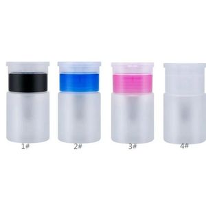 1pcs Push Down Empty Pump Dispenser for Nail Polish Remover Alcohol Clear Bottle Storage Bottle 60ml