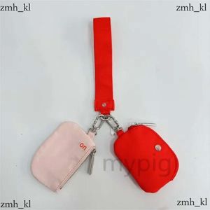 Lulemon Tasarımcı Yoga Çanta Çift Tepe Pembe Keychain Mini Söndürülebilir Mini Zip Cüzdan Taşınabilir Cüzdan Para Çantası Mini Para Cep Lulumon Anahtarlık 232