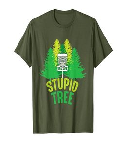 Глупое дерево смешное Frolf Disc Golf Tshirt01234567894863829