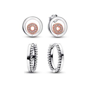 Autentisk 925 Sterling Silver 2022 Autumn 100 S925 Signature Hoop Earrings for Woman Earring Brincos Rings smycken 282314C01 29231664309