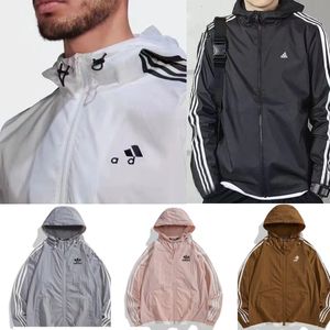 Men Jackets Frühling Herbst Lose Style Designer Tech Jacken Mantel wasserdichte Sportloser Reißverschluss Kleidung Outdoor Hoodies Anti -Sonnenschutzmantel