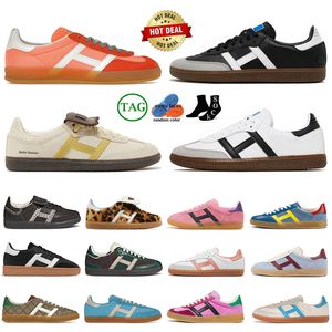 Plattform Low Designer Wales Bonner X Pony Bonner Freizeitschuhe Klassische OG HIGN SHOCK PILPEL COLUDUNG Weißer schwarzer Kaugummi Bessere scharlachrote Sneaker Herren Frauen Frauen