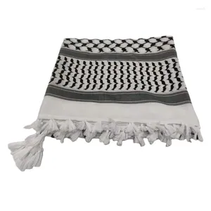 Lenços de 125x125cm entusiastas do cachecol árabe keffiyeh lenço de paredes de fins múltiplos para a ferramenta masculina à prova de poeira y1ua