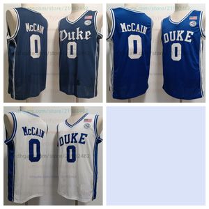 0 Jared McCain NCAA Duke Blue Devils College Basketball Trikots Größe S-XXL