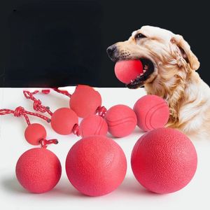 Pet Pies Toy Ball Molar Anti-Bite Dog Buincing Ball Teddy Summer Mały i średni pies guma trening solidny piłka