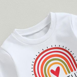 Giyim Setleri Toddler Bebek Kız Şükran Günü Kıyafetleri Kabak Pasta Uzun Kollu Sweatshirt Üst parlama çan alt pantolon Set Sonbahar Giysileri