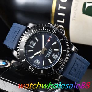 عالي الجودة من أفضل العلامة التجارية Breitlixxx Superocean Mens مشاهدة عرض أزياء غير رسمية حزام الياقوت مرآة Movement Automatic Quartz Watches Montre