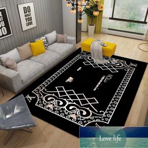 Högklassig matta vardagsrum soffa bord matta ljus lyx fashion varumärke enkelhet modernt sovrum fullt av halkfria fläckbeständiga mattor