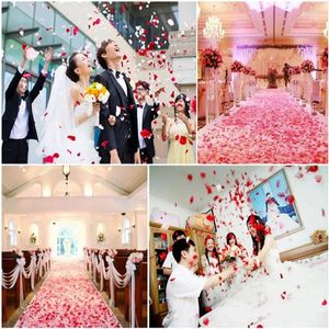 Decorative Flowers 3000pcs Artificial Silk Rose False Petals Romantic Festival DIY Wedding Party Decoration Flower Petal Valentine's Day