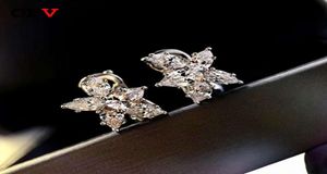 Ушная манжета OEVAS 100 925 Серебряные Серьщики с высоким содержанием углерода для женских свадебных ювелирных изделий, которые 4072521