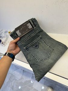 İlkbahar ve Yaz Yeni Erkek Kot Moda Deliği Tasarımı Retro Stil Yakışıklı Kot Highend Marka Top Designer Jeans