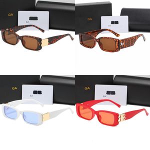 Designer Sonnenbrille Frauen Metallic Letters Gold Plated Shades PC UV400 Sonnenbrille für Frauen, die Lunettes Blau Frame Luxusbrille neuer MZ129 C4