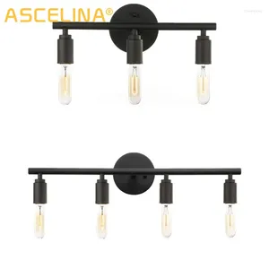 Wall Lamp ASCELINA American Style Craft Mirror Front Creative Personality Two Three Four Head Retro Industrial 110V Iron Lamps