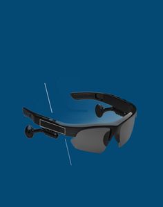 Privat Model Bluetooth Sports Smart Glasses Anti Blue Driving Solglasögon Touch Light Wear Bekvämt kommersiellt ABSPC Material 4785074