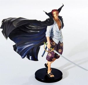 One Piece 19 cm figura anime shanks wielka linia bitwa nad kopułą Red Hair Pvc Action Figure Collectible Model Toys Doll Y2005505213