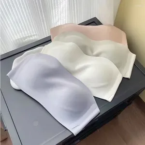 Bras Light Oxygen Nude Poczuj jednoczęściowy kubek bez ramiączek Bra Disco Non-Slip Invisible Tube Top Eptiv