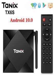 Tanix TX6S TV Box Android 10 4G 64GB AllWinner H616 Quadcore TVBox H265 6KメディアプレーヤーTX61920580