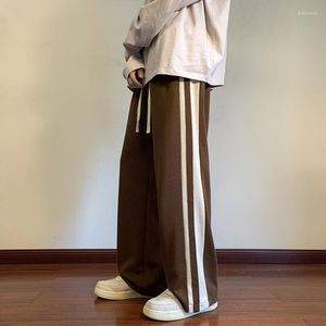 Women's Pants Vintage Side Stripe Thin Wide-Leg Casual