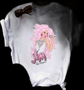 Women039s Tshirt Jem and the Holograms T Shirt Women Hip Hop Graphic Tees Lets