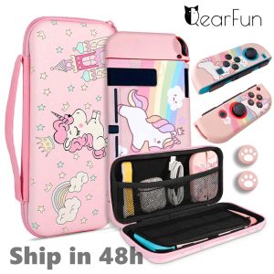 Случай переносную туристическую сумку для Nintendo Switch Case Girl Unicorn Coverler Cover Kit для Nintendo Switch Accessories Gift Girl