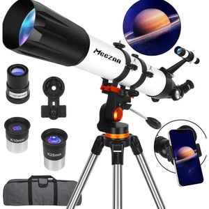 Professional High Power Astronomical Telescope for Adults and Beginners - 90mm Aperture, 800mm Focal Length, Multicoated High Resolution Lens - Ideal for Children