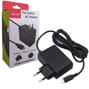 Altoparlanti Plug -UE Wall Travel Home Charge 5V 2.6A Caricatore adattatore AC per Nintend Switch NS Game Console USB Type C Creazione di alimentazione