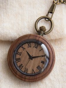 Vintage -Holztaschen Uhren für Männer Japan Quarzbewegung 240416