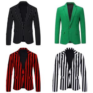 Metaliczny złoto ZEBRA Blazer Blazer marka Slim Fit Single Brezy Blazers Blazers Men Party Prom Costume 210522 S.