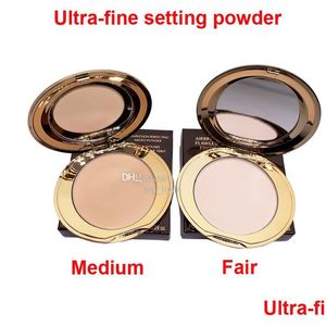 Ögon Shadow Airbrush Flawless Finish Setting Powder 8g Complexion Perfektion Micro 2 Colors Fair and Medium Face Makeup Drop Delivery H DH7BK