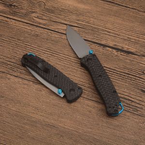 Klassisk BM 535-3 Pocket Folding Knife S30V Drop Point Stone Wash Blade CNC Carbon Fiber Handle Outdoor EDC Mapp Knivar med Retail Box