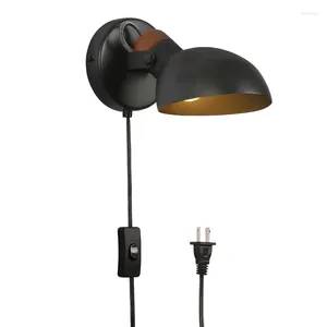 Lâmpada de parede aisilan luz simples com plug led a cabeceira de cabeceira de cabeceira de cabeceira Estudo