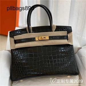 Designer Bola Brkns Bolsa 7a Americano Europeu Americano Handmado 2530 Linha de Cera Crocodilo Fivele Hand Pequeno