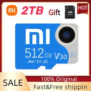 Kort Xiaomi High Speed ​​Micro TF SD -kort 1TB 100% ORIGINAL 2TB MICRO TF SD Memory Flash Card för telefonens datorkamera gratis leverans