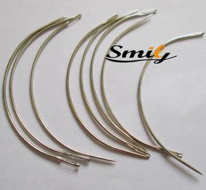 big length 9cm long C type curved needles for hair weft hair weaving needlesweave machine sewing needle1817782