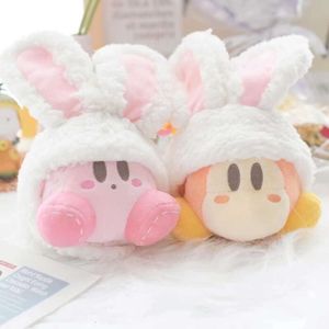 Orecchie di coniglio a sospensione Canno della borsa kappi graziosa star bambola del portachiavi di peluche Kirby Pelfied Animal Birthday Gifts