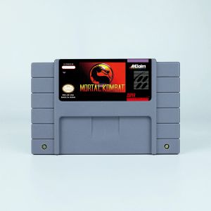 Cards Action Game for Mortal Kombat 1 2 3 eller Ultimate Mortal Kombat 3 USA eller Eur Version Cartridge för SNES -videospelkonsoler