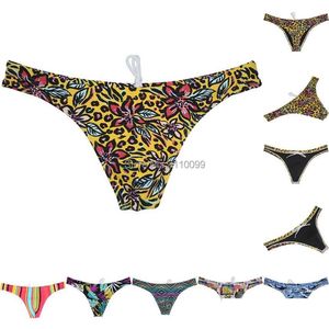 Bikinis Conjunto de roupas de banho masculina de calça de banho elástica de tecido elástico de biquíni Trunks