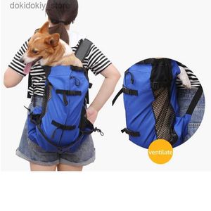 Backpack per cani per cani per cani borse da per cane traspirante borse da viaggio per esterni zaino con corriere riflettente accessori per cani bulldog francesi forniture per animali domestici L49
