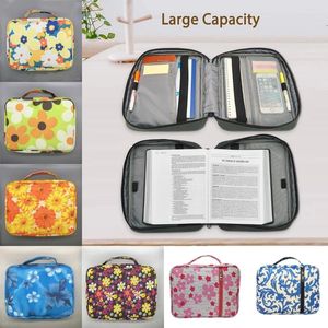 Stume da stoccaggio 1pcs Large Bible Study Book Case di copertina Santa Porta borse di tela protettiva per le donne organizzanti