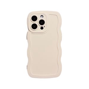 Custodia per iPhone 12 Pro Case Wave, Design del telaio riccio per donne, custodia del telefono TPU morbido TPU Affronta a full-body Copertina di protezione