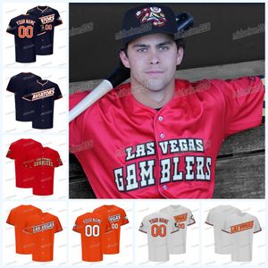 Las Vegas Gamblers Wilson 2024 Baseball Jersey Men kvinnor ungdom något namn