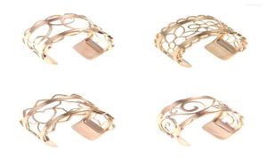 Bröllopsringar Legenstar Trendy Resizable Finger rostfritt stål Ring Kvinnor Style Rose Gold Leather Anniversary Jewelry Gift för HE9111283