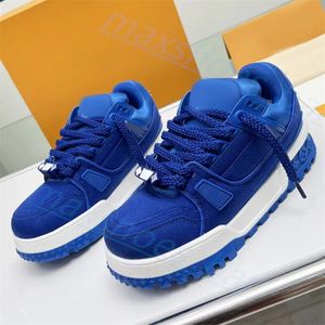 2024 New shoes trainer maxi sneaker shoelace beading plump casual shoes camouflage chubby platform sneaker women men trainers top quality shoes size 35-45 M48