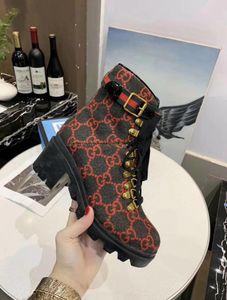 2020 الشتاء الجديد الصوف الكاحل الحذاء 578585 Women039S Fashion Motorcycle Footwear Popular Brandsed Luxurys Designers High3529160